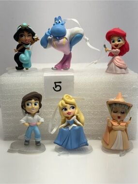 Disney princess Comic Minis Christmas Ornaments Set Of 6